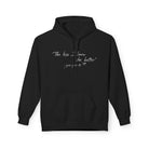 The Less I Know Hoodie by Printify features white text, “The less I know the better” and “- you & your tie :)”, plus a front pocket and drawstring hood. Made from sustainable materials with ethical manufacturing practices.